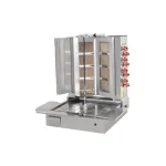 Himaksan 4+4 Radyanlı Alttan Motorlu Döner Ocağı, Doğalgazlı, V Model HMK-AMDNG V 4+4 5555