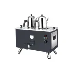 Remta EP02-L Çift Cidarlı 2 Demlikli Çay Makinesi, 20 L, Elektrikli, Siyah 5694